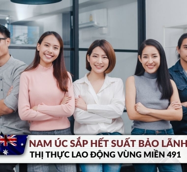 Nam Úc sắp cấp hết chỉ tiêu bảo lãnh cho thị thực 491 trong năm 2021-2022